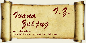 Ivona Zeljug vizit kartica
